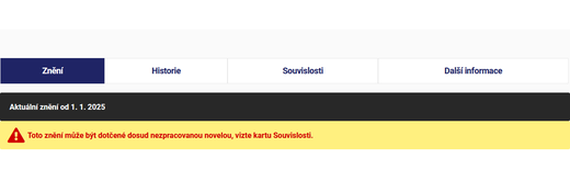 Zavedení nového upozornění v systému e-Sbírka